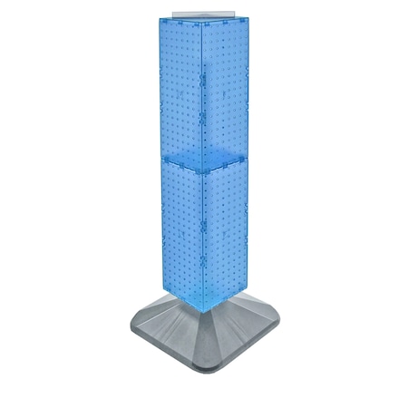 Azar Displays Four-Sided Pegboard Floor Revolving Display Panel Size: 8"W x 40"H 703387-BLU